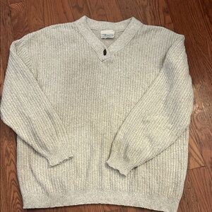 Heather Gray V-Neck Sweater